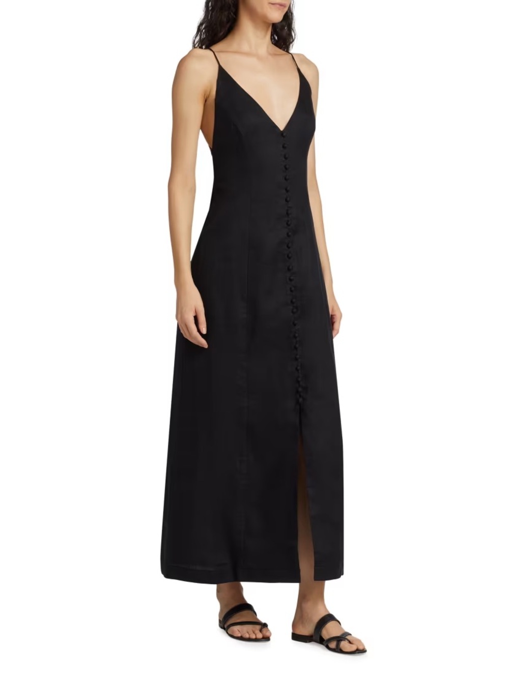 Zimmermann Halcyon Linen Buttoned Maxi Dress